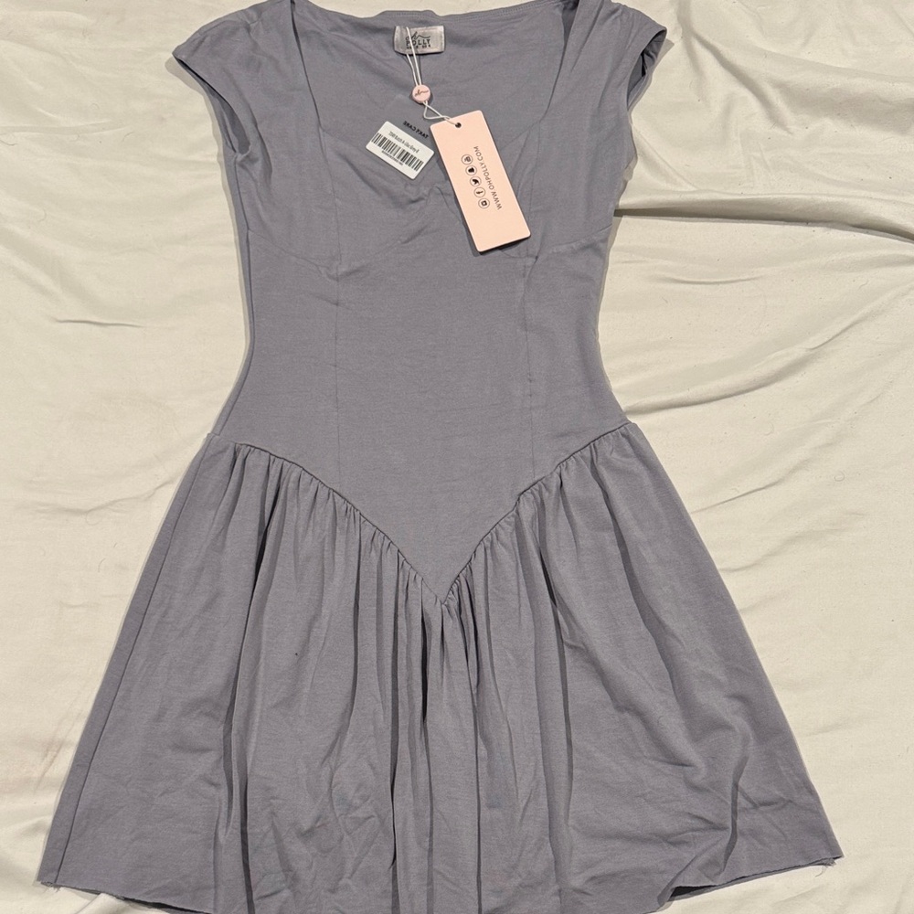 Oh Polly Lilac Gray Top
